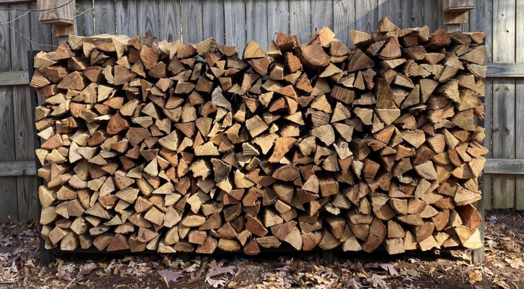 8ft stack of Charlotte Firewood delivery - CLT Firewood